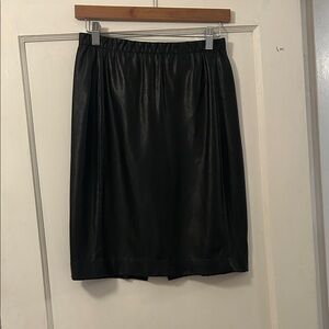 Aritzia Black Faux Leather Pencil Skirt - Women's